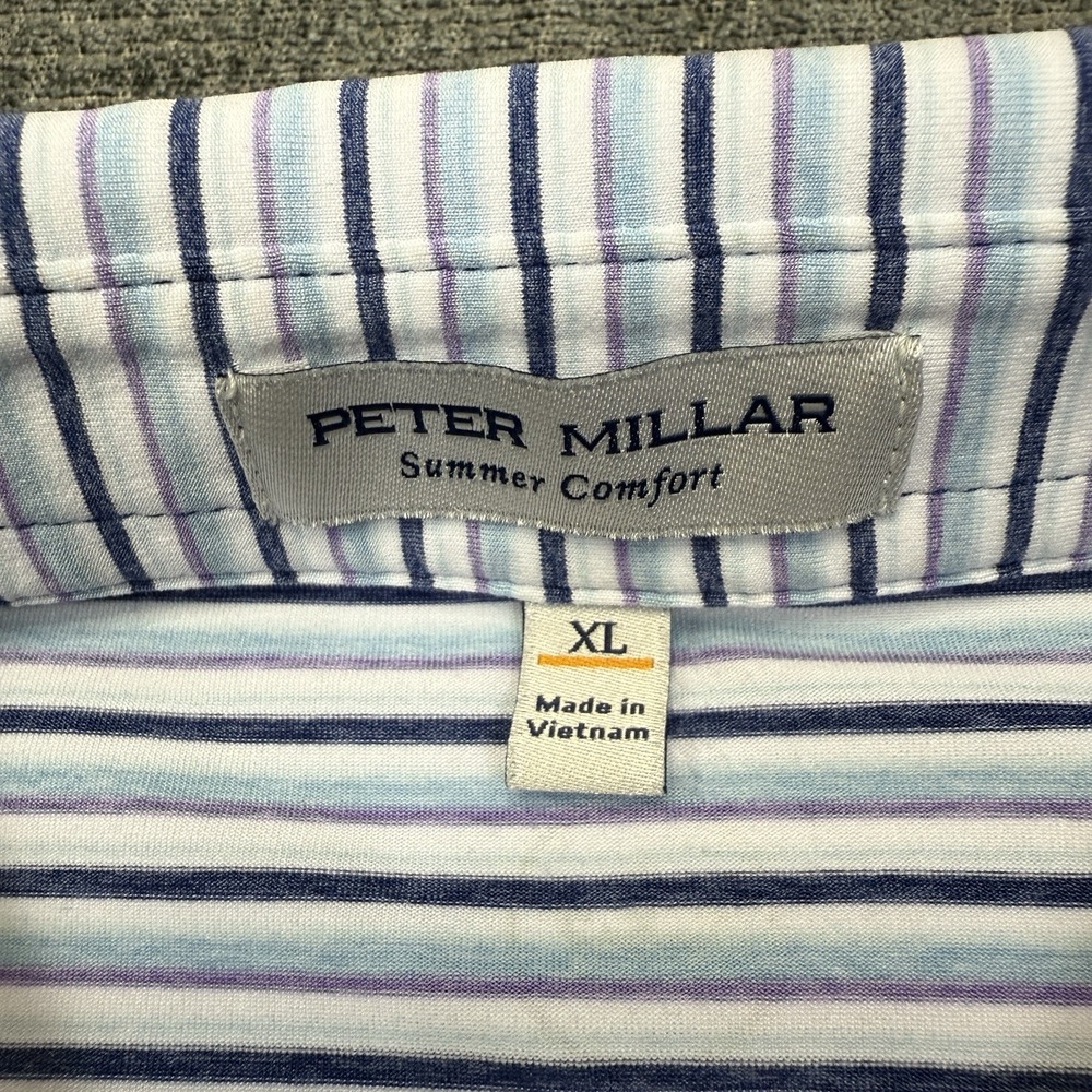 Peter Millar Summer Comfort Polo Shirt Men XL Golf Performance Stretch Lot of 2 - Picture 10 of 16